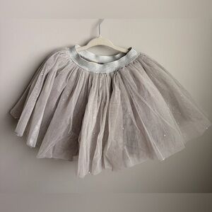 Rock your Kid Sparkly Tulle Skirt with Silver Waistband